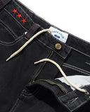 Cash Only Stars Denim Shorts Washed Black