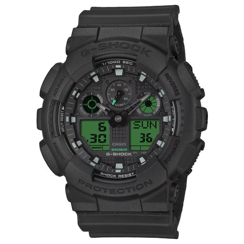 Casio G-Shock GA-100BEG-1ADR Analog Digital Black/Electro Green