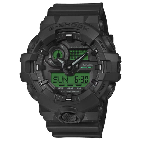 Casio G-Shock GA-700BEG-1ADR Analog Digital Black/Electro Green