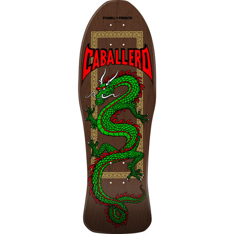 Powell Peralta Steve Caballero Chinese Dragon Brown Stain Old School Deck 10" x 30"