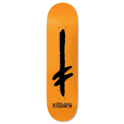 Deathwish Gang Spray Orange/Black Skateboard Deck 8.125"