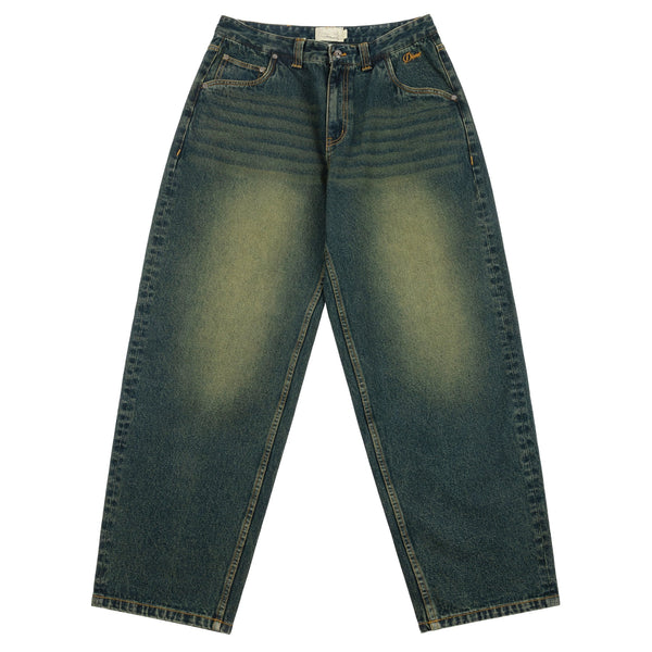 Dime Baggy Denim Pants Sandblasted Pine