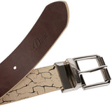 Dime Reversible Leather Belt Beige/Brown