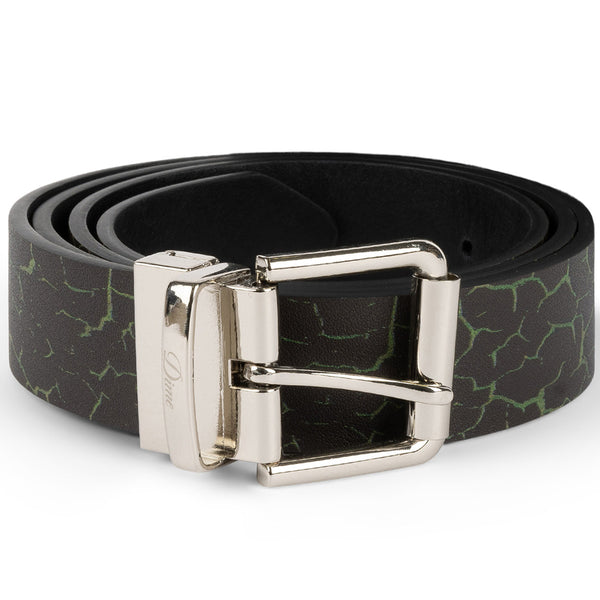 Dime Reversible Leather Belt Black/Black