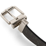 Dime Reversible Leather Belt Black/Black