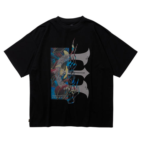 EVISEN Julien Logo Tech T-Shirt Black