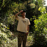 Half Child Shapes T-Shirt Milk