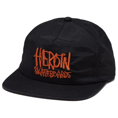 Heroin Script Snapback Black/Orange