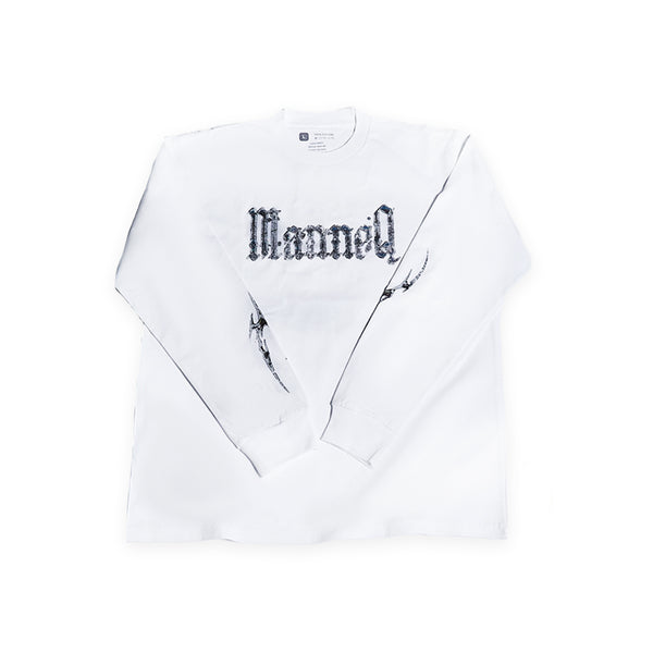 Manneq Chome Head Long Sleeve T-Shirt White