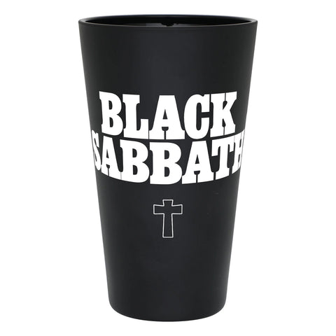OJ Black Sabbath Pint Glass Black Frosted