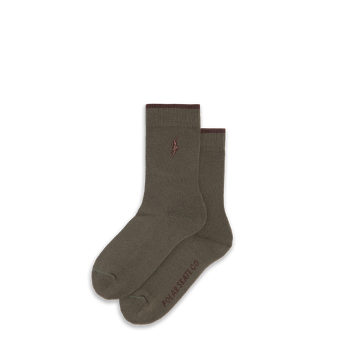 Polar Business No Complies Forever Socks Army Green/Brown