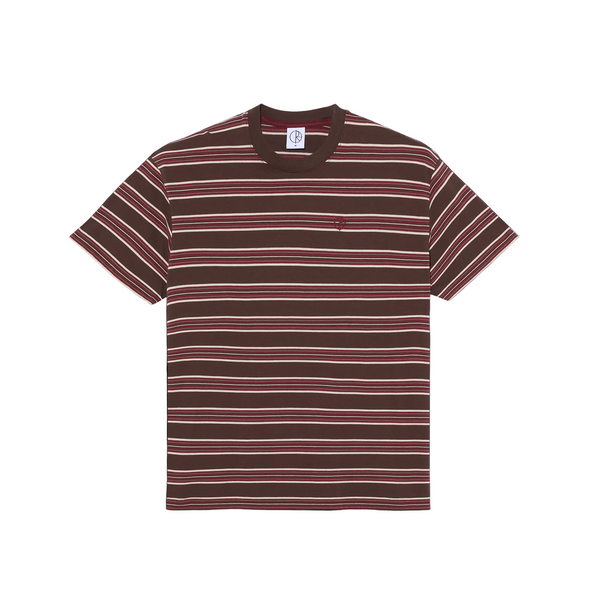 Polar Stripe T-Shirt Brown/Red