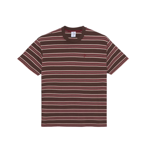 Polar Stripe T-Shirt Brown/Red