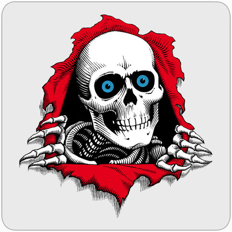 Powell Peralta 12" Ripper Ramp Sticker Clear
