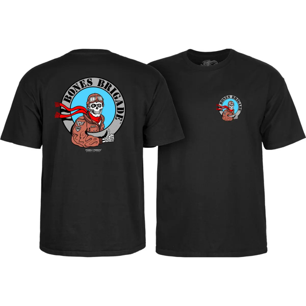 Powell Peralta Bones Brigade Pilot Ripper Series 17 T-Shirt Black
