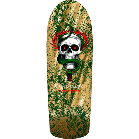 Powell Peralta Mike McGill Skull & Snake Green/Gold Foil  Old School Deck 10" x 30.125"