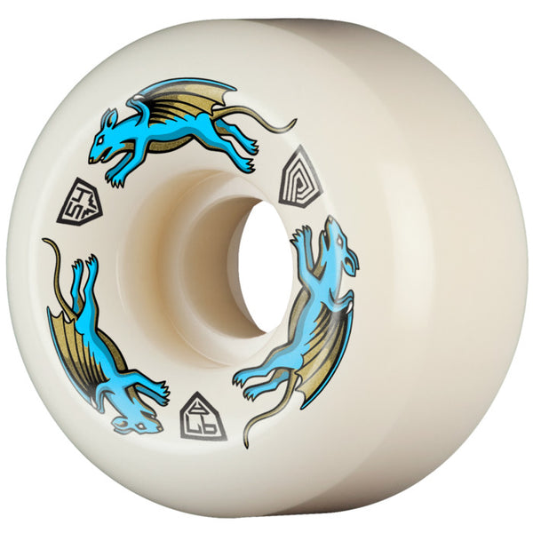 Powell Peralta Nano Rat Dragons Formula Blue 97A Skateboard Wheels 54mm x 34mm