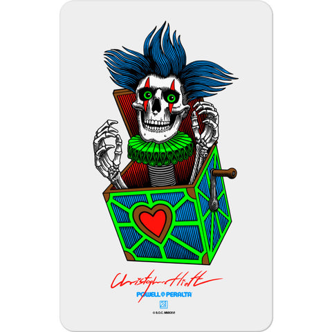 Powell Peralta Pro Chris Hiett Skull Sticker