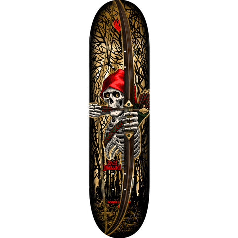 Powell Peralta Pro Zach Doelling Archer FLIGHT Gold Foil Skateboard Deck 8.30" x 31.61"