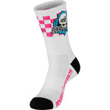 Powell Peralta Ripper Cotton Socks Checker Blue/Pink/White