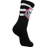 Powell Peralta Ripper Cotton Socks Stripes Black/Pink