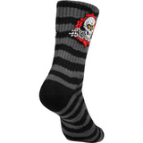 Powell Peralta Ripper Cotton Socks Stripes Charcoal/Black