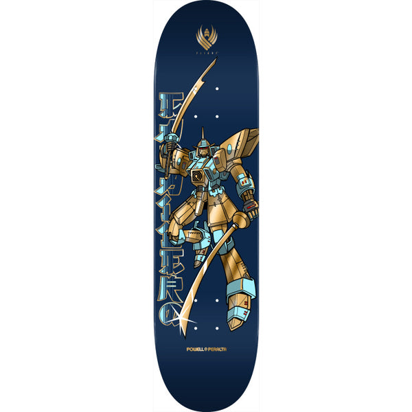 Powell Peralta Steve Caballero Gundam FLIGHT Blue/Gold Foil Skateboard Deck 8.5" x 32.08"