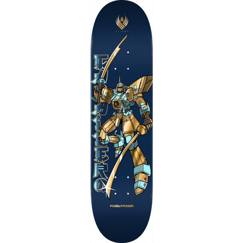 Powell Peralta Steve Caballero Gundam FLIGHT Blue/Gold Foil Skateboard Deck 8.5" x 32.08"