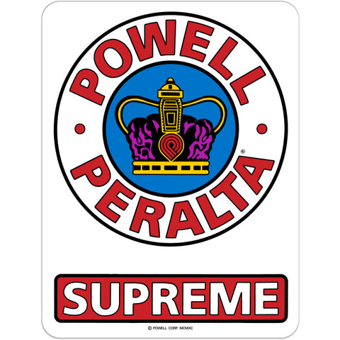 Powell Peralta Supreme OG Ramp Sticker 12"