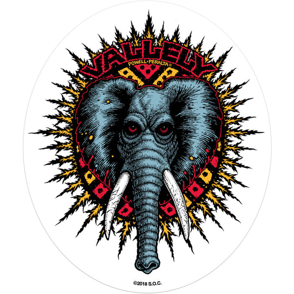Powell Peralta Vallely Elephant Sticker