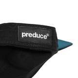Preduce 6 Panel Outline Unstructured Hat Black