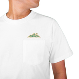 Preduce Camping Pocket T-shirt White/Forest Green/Wheat
