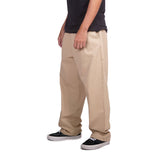 Preduce Baggy Pleated Chino Pants Khaki