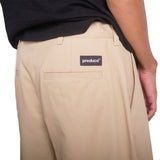 Preduce Baggy Pleated Chino Pants Khaki