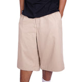 Preduce Baggy Pleated Chino Shorts Khaki