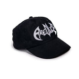 Preduce Bat 6 Panel Corduroy Baseball Hat Black/White