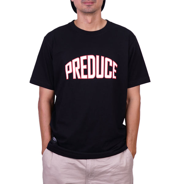Preduce College T-Shirt Black/White/Red