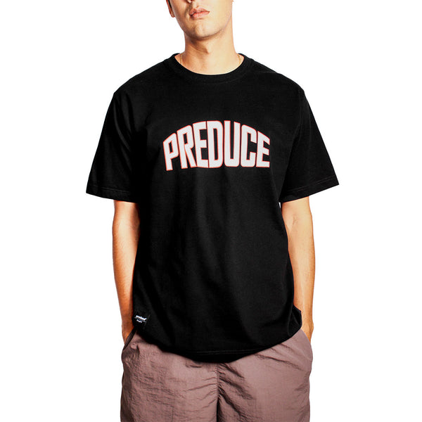 Preduce College T-Shirt Black/White/Red