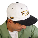 Preduce GJ Vintage Snapback Hat Black/White Cotton
