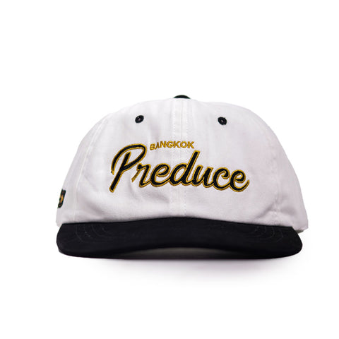 Preduce GJ Vintage Snapback Hat Black/White Cotton