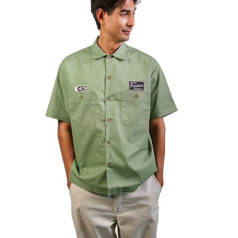 Preduce GJ Work Shirt Green