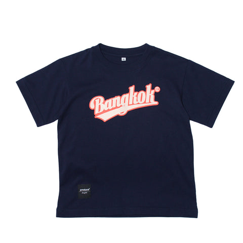 Preduce Kids Bangkok T-Shirt Navy Tan/Orange