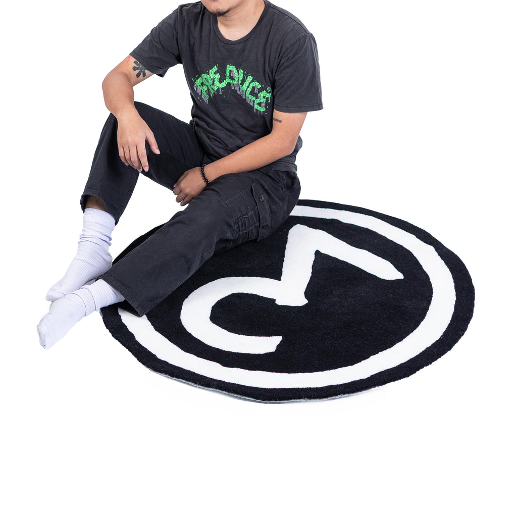 Pre Order Text Rug (Pre-Order) Preduce Rug Black/White