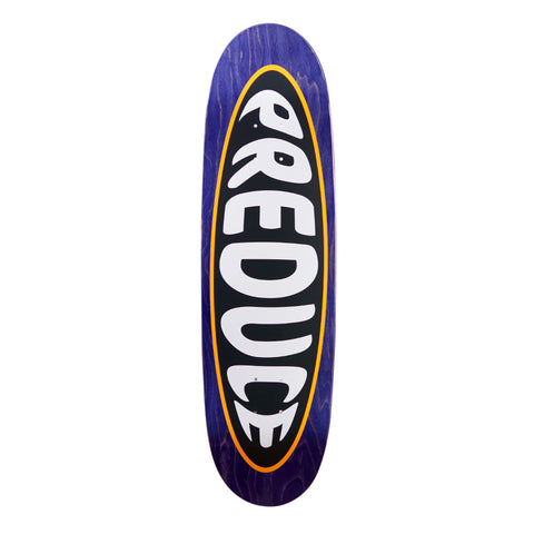 Preduce Warp Logo Egg Skateboard Deck Blue 8.75