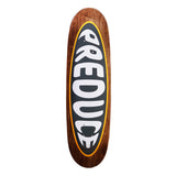 Preduce Warp Logo Egg Skateboard Deck Brown 8.75