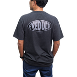 Preduce Warp Logo T-Shirt Black Top Dye