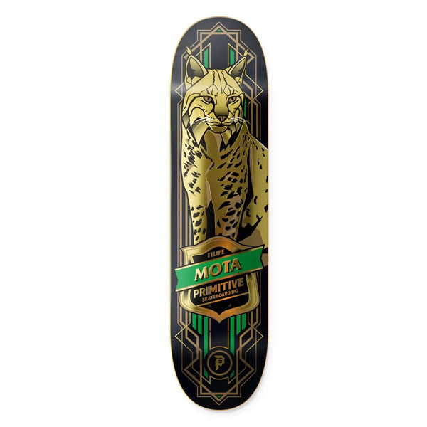 Primitive Mota Lynx Black Skateboard Deck 8.25"