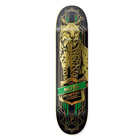 Primitive Mota Lynx Black Skateboard Deck 8.25"