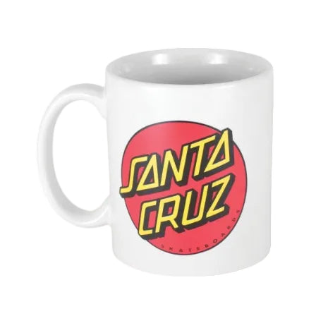 Santa Cruz Classic Dot Mug White 11oz