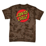 Santa Cruz Classic Dot T-Shirt Iced Brown